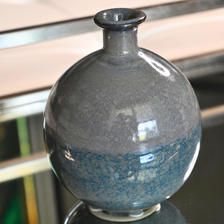 Mini Ceramic Vase Set - Blue Graphite