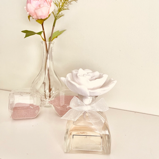 Ceramic Flower Diffuser- Rose Petals