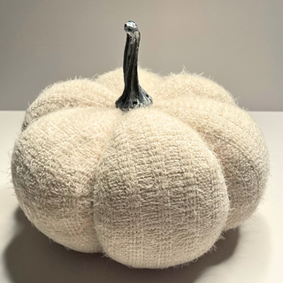 Chenille Pumpkin - Beige