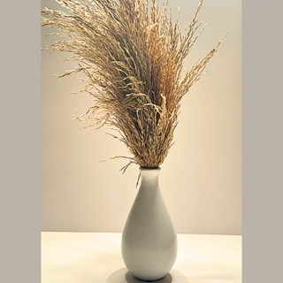 Feathered Ceramic Vase