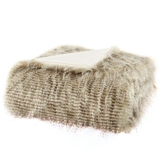 Long-Haired Faux Fur Throw
