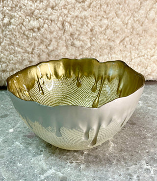 Dripping Gold Bowl
