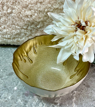 Dripping Gold Bowl