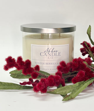 Winter Berries & Mint Soy Candle